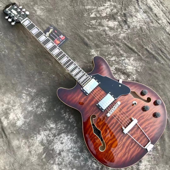 PANGO Music Semi Hollow Body Electric Guitar (YMZ-033)