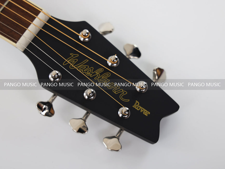 PPEQ 34 Inch Solid Spruce Top Washburn Acoustic Guitar (RO10-B)