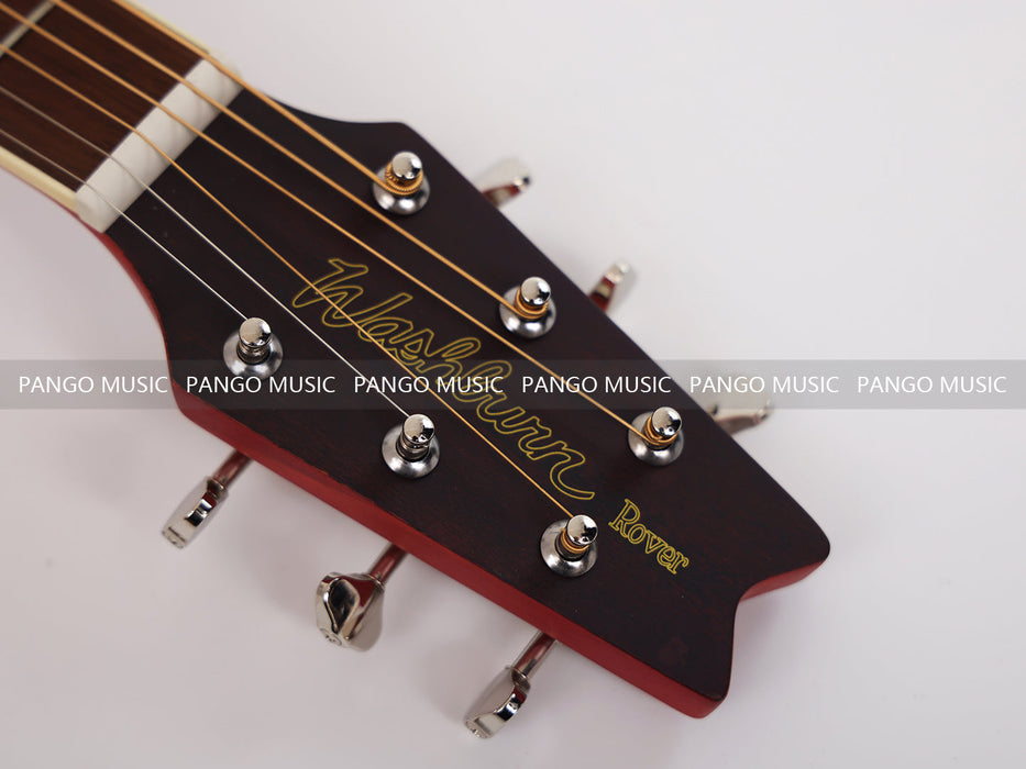 PPEQ 34 Inch Solid Spruce Top Washburn Acoustic Guitar (RO10-R)