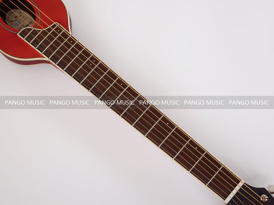 PPEQ 34 Inch Solid Spruce Top Washburn Acoustic Guitar (RO10-R)
