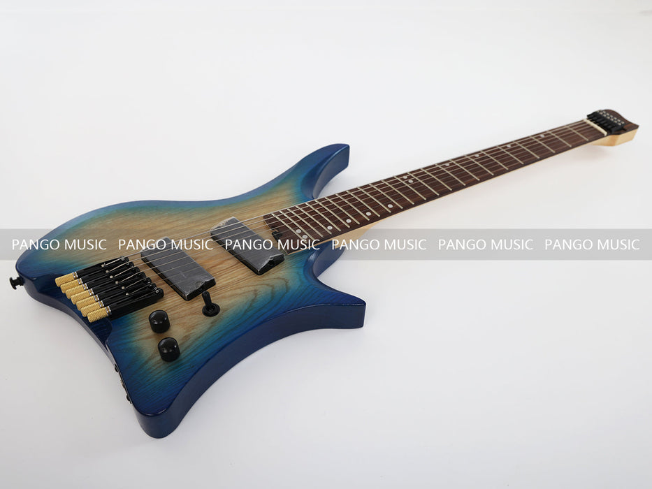PPEQ 7 Strings Ash Wood Body Headless Style Electric Guitar (PJX-570)