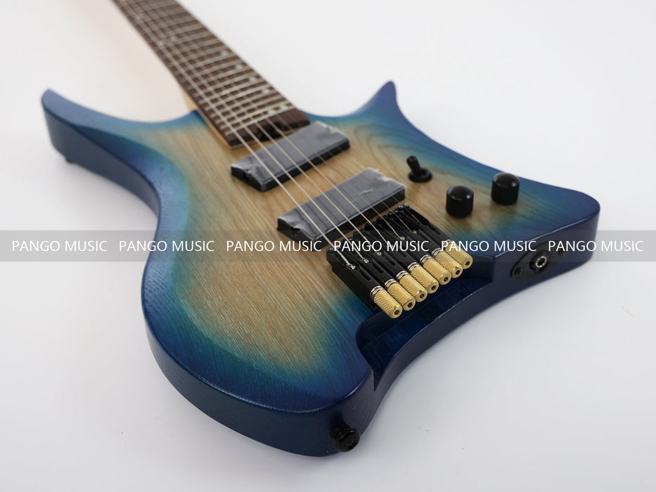 PPEQ 7 Strings Ash Wood Body Headless Style Electric Guitar (PJX-570)
