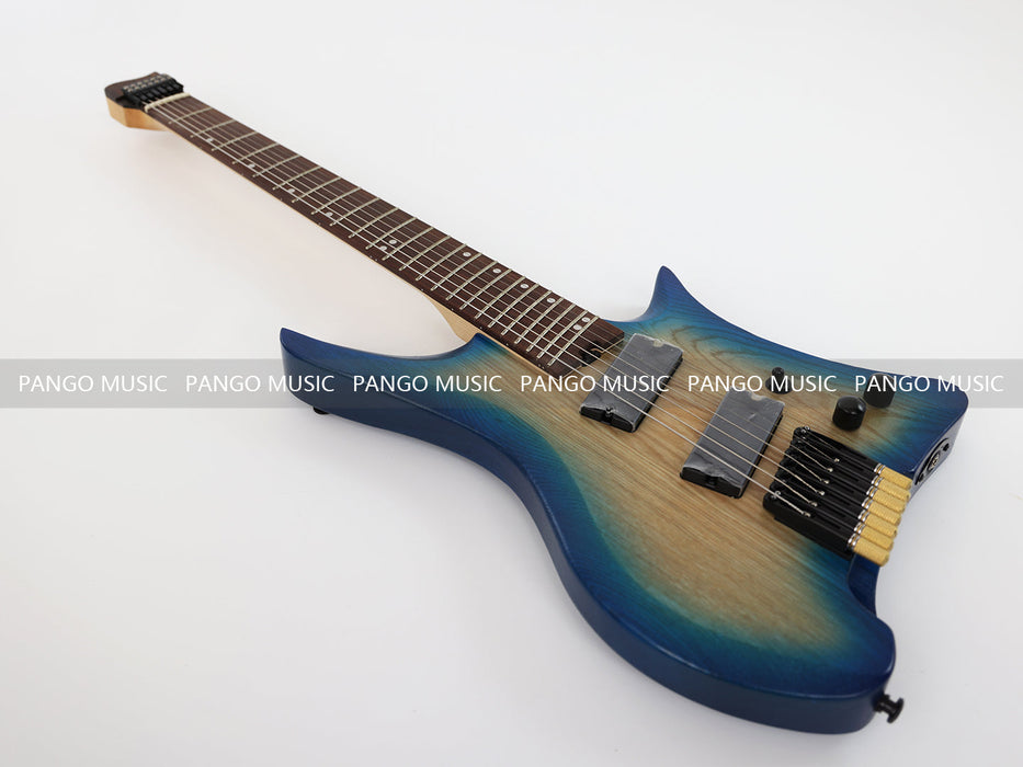 PPEQ 7 Strings Ash Wood Body Headless Style Electric Guitar (PJX-570)