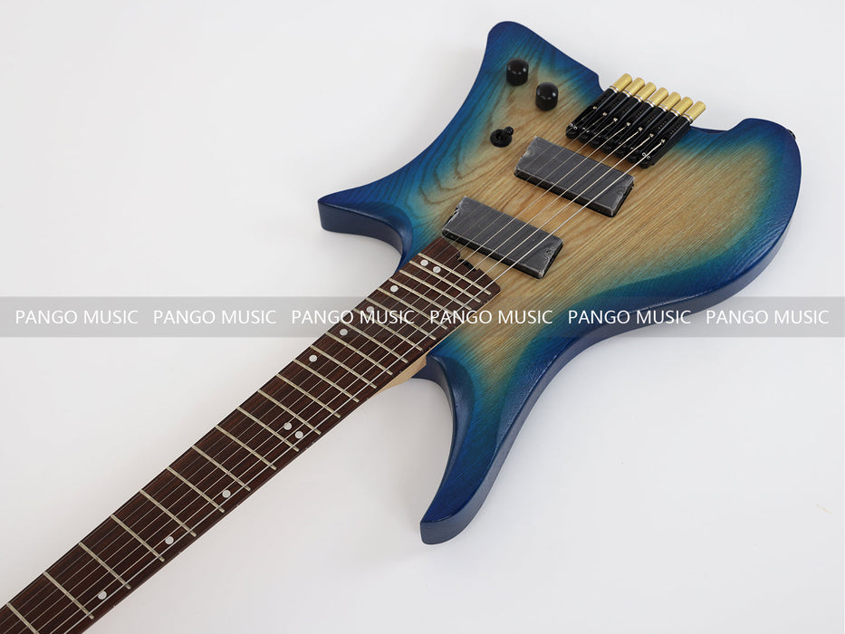 PPEQ 7 Strings Ash Wood Body Headless Style Electric Guitar (PJX-570)