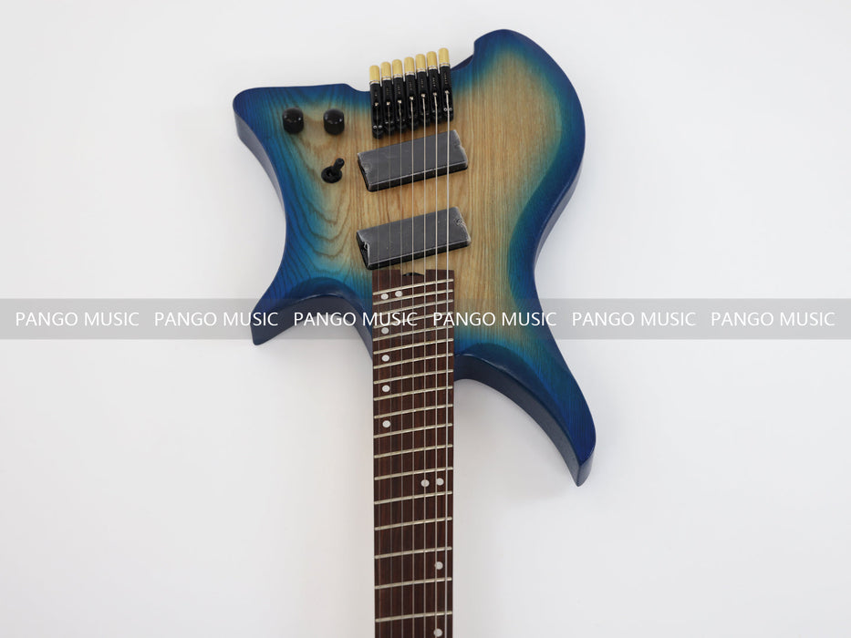 PPEQ 7 Strings Ash Wood Body Headless Style Electric Guitar (PJX-570)