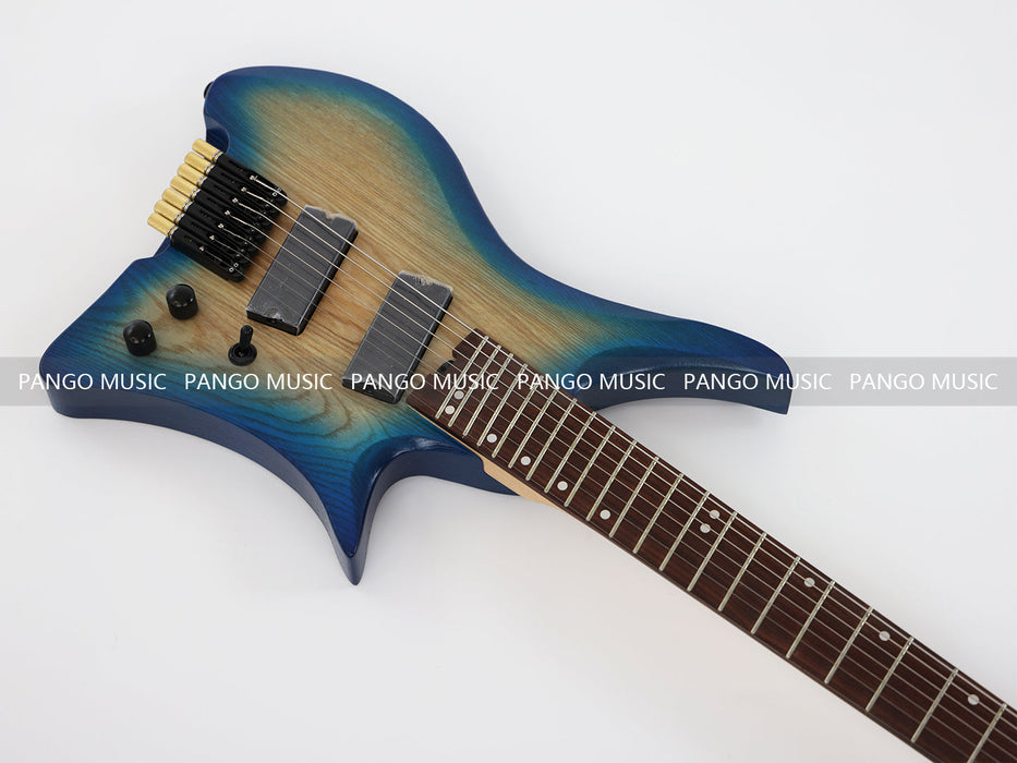 PPEQ 7 Strings Ash Wood Body Headless Style Electric Guitar (PJX-570)