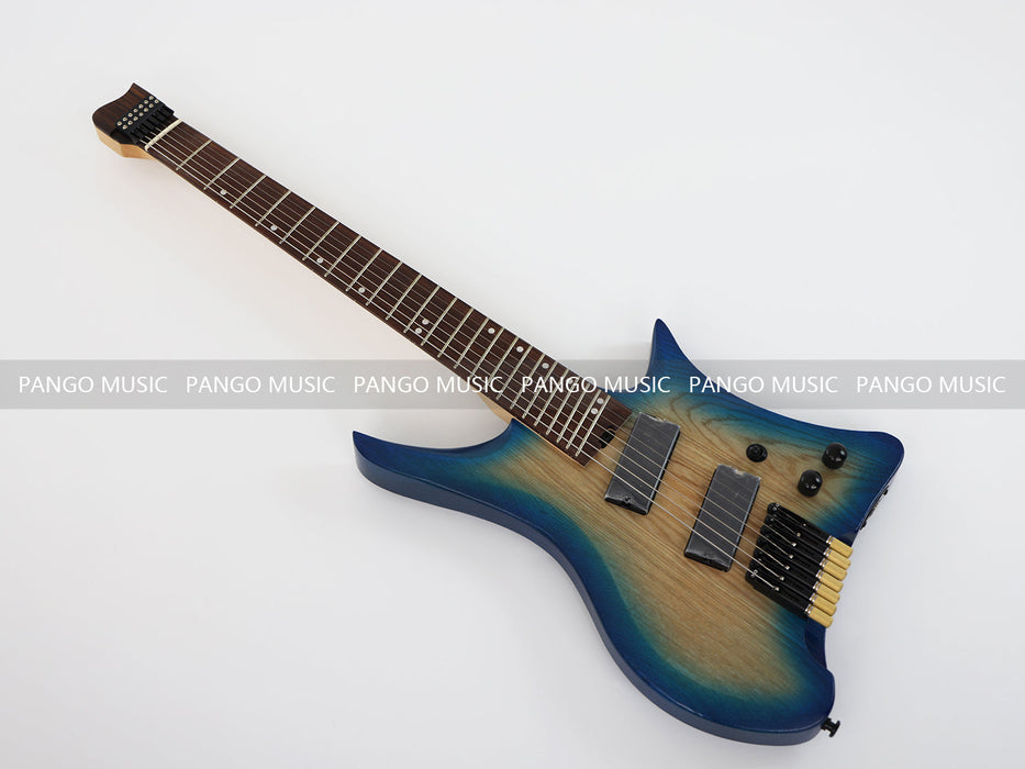 PPEQ 7 Strings Ash Wood Body Headless Style Electric Guitar (PJX-570)