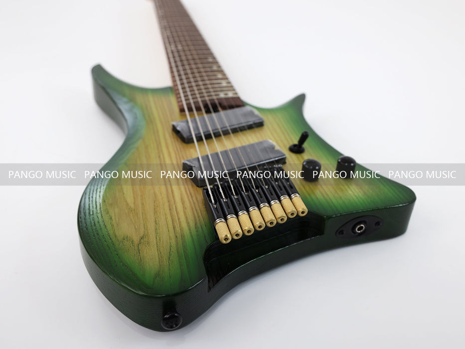 PPEQ 8 Strings Ash Wood Body Headless Style Electric Guitar (PJX-620)