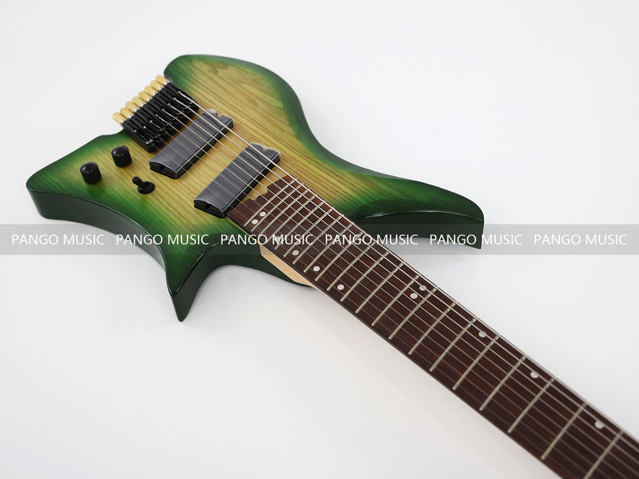 PPEQ 8 Strings Ash Wood Body Headless Style Electric Guitar (PJX-620)