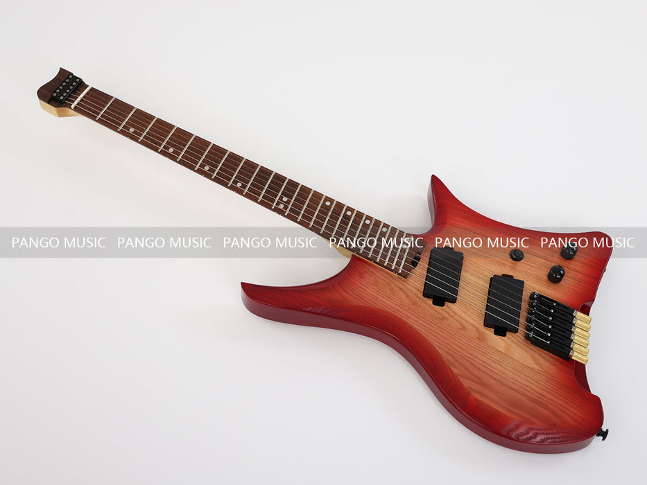 PPEQ Ash Wood Body Headless Style Electric Guitar (PJX-523)