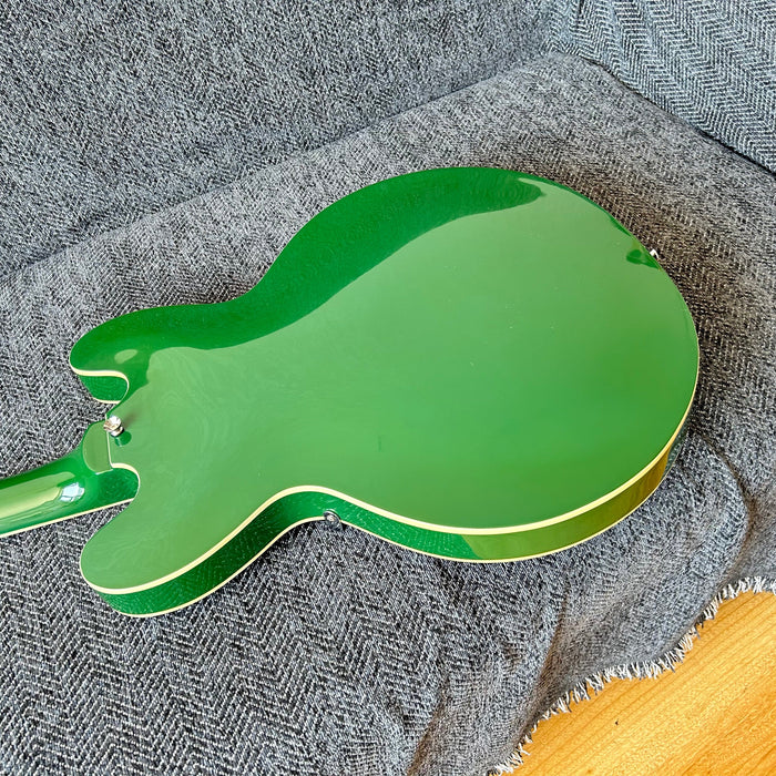 ES-335 Style Green Semi Hollow Body Electric Guitar (GKS-009)