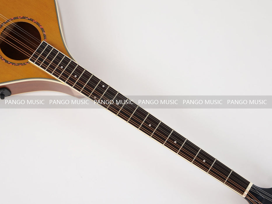 Left Hand Solid Red Pine Top Irish Bouzouki with EQ (PBZ-607L)