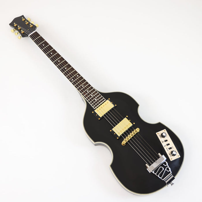 PANGO MUSIC Black Violin Style Electric Guitar (GKS-107)