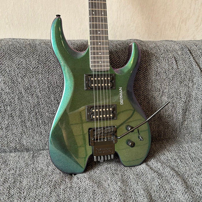 PANGO Music Metallic Sparkling Finish Headless Electric Guitar (PMG-005)