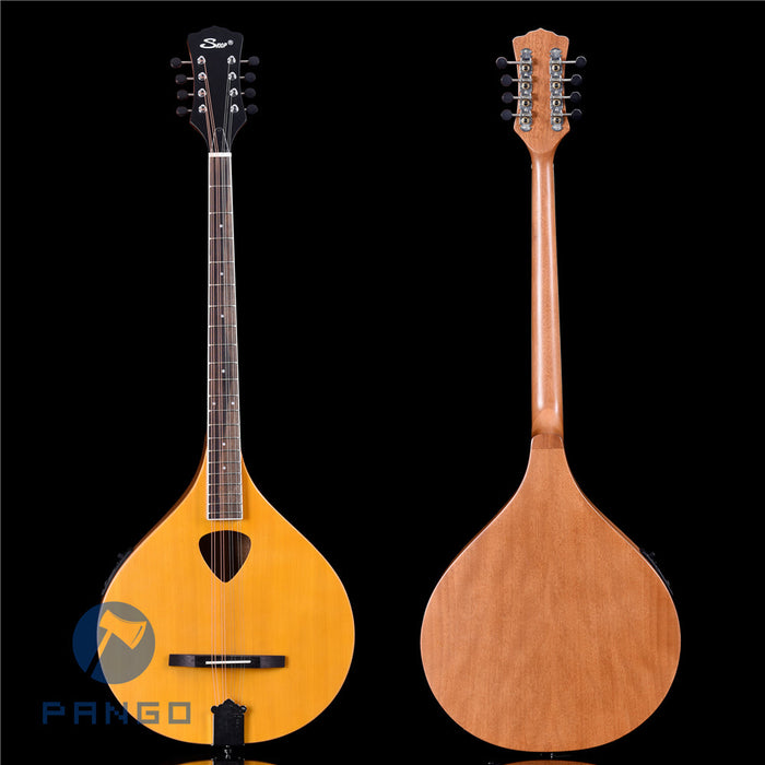 Solid Red Pine Top Irish Bouzouki with EQ (PBZ-587)