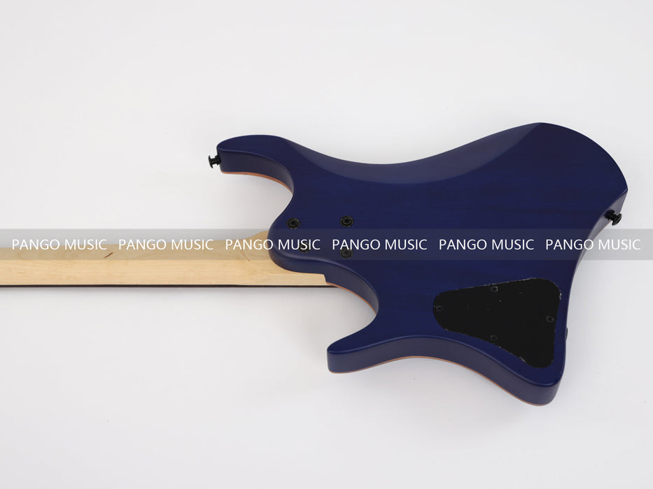 PPEQ Headless Style Electric Guitar with Burl Maple Top (YMZ-207S)