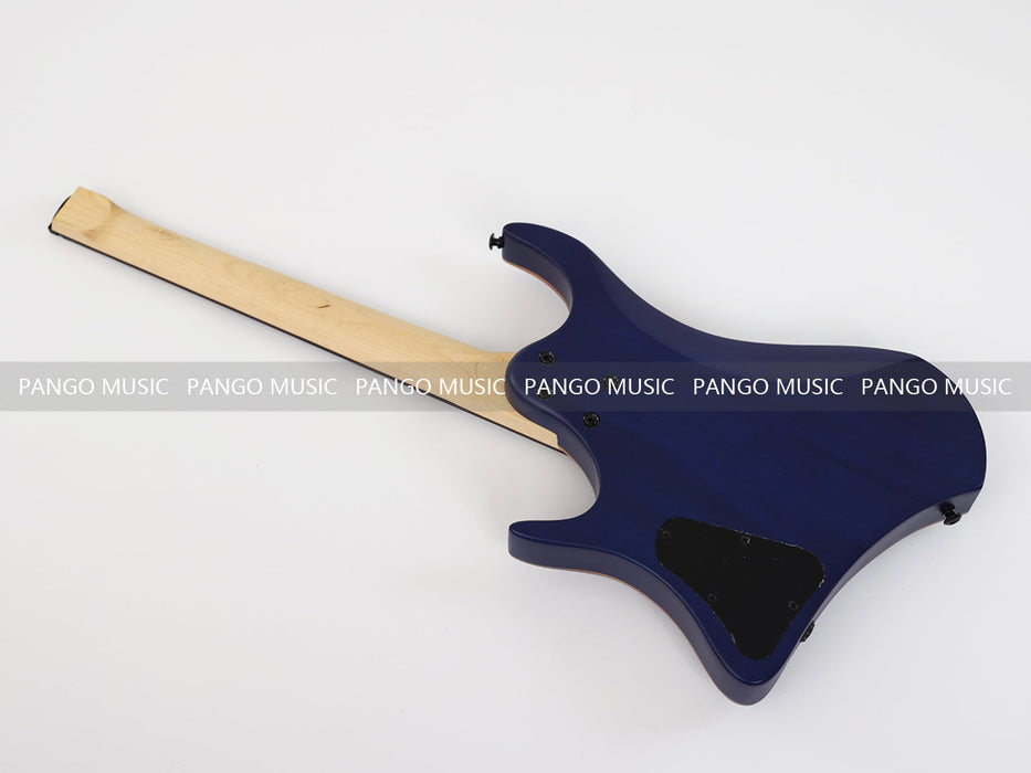 PPEQ Headless Style Electric Guitar with Burl Maple Top (YMZ-207S)