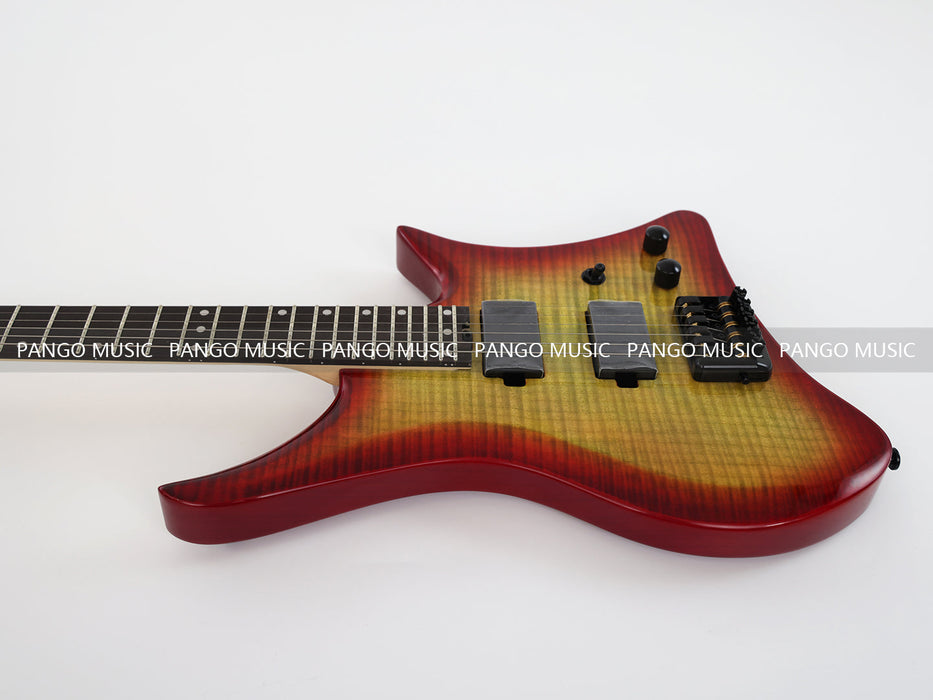 PPEQ Headless Style Electric Guitar with Flamed Maple Top (PJX-520)