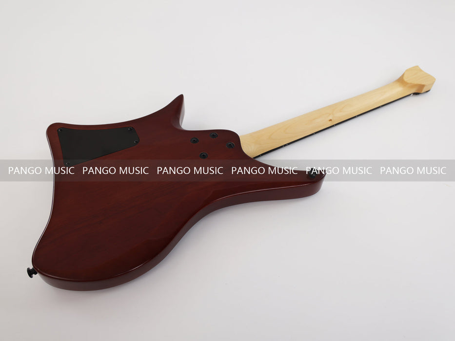 PPEQ Headless Style Electric Guitar with Spalted Maple Top (PJX-522)