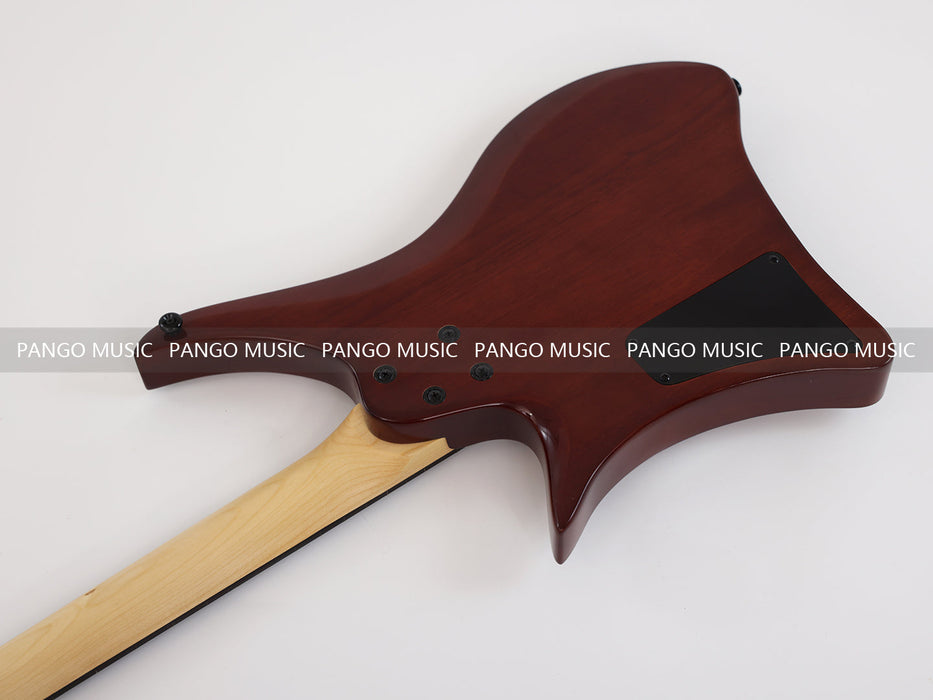 PPEQ Headless Style Electric Guitar with Spalted Maple Top (PJX-522)