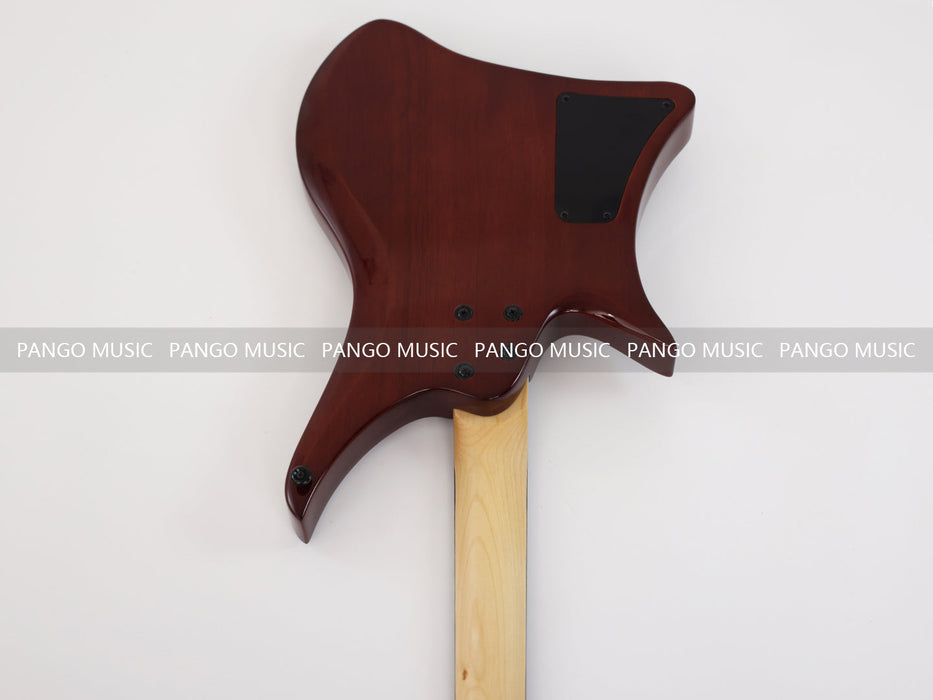 PPEQ Headless Style Electric Guitar with Spalted Maple Top (PJX-522)