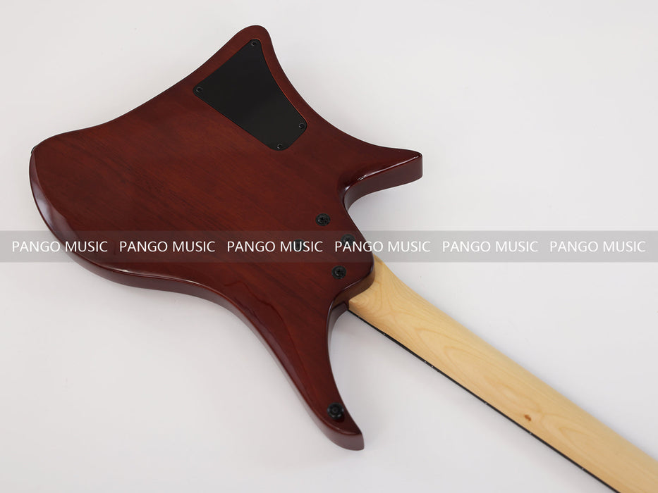 PPEQ Headless Style Electric Guitar with Spalted Maple Top (PJX-522)
