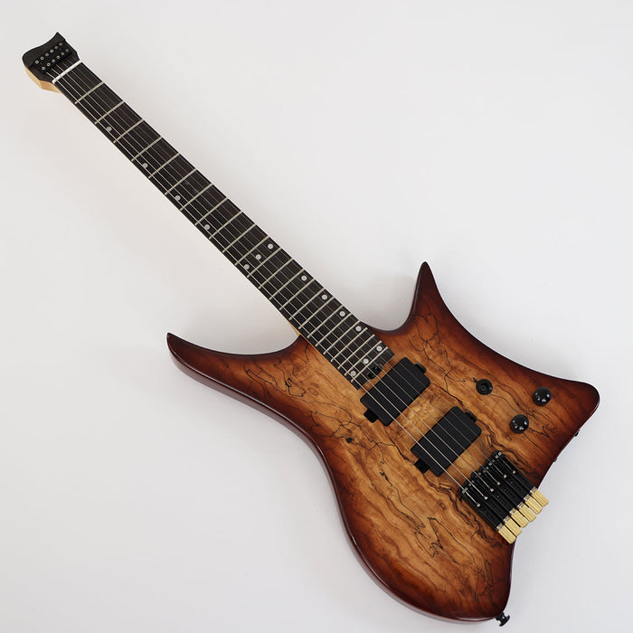 PPEQ Headless Style Electric Guitar with Spalted Maple Top (PJX-522)