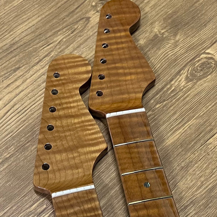 Pre-sale Standard 60S Roasted Flamed Maple ST Style Electric Guitar Neck (2025)