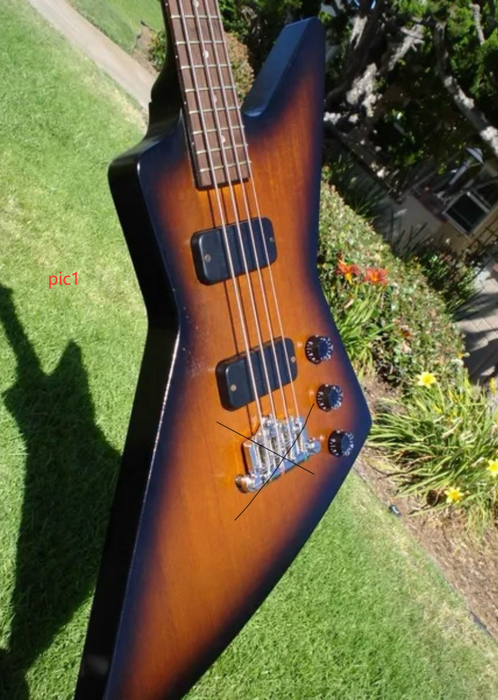 Explorer Style Custom Design Electric Bass Guitar (2024-03-21)