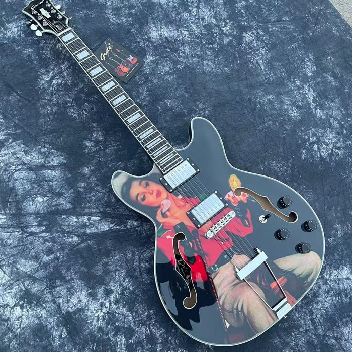 PANGO Music Semi Hollow Body Electric Guitar (YMZ-141)