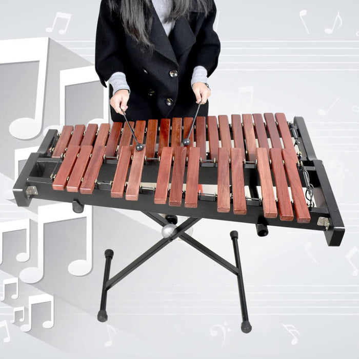 32-Key Xylophone with Mallets, Adjustable Stand