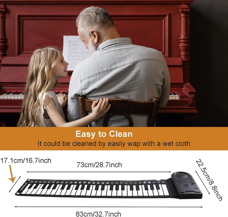 49-Key Hand Roll Piano with Package
