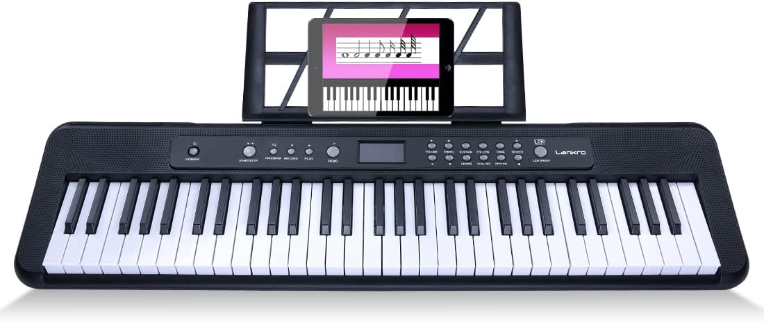 61-Key Electronic Organ with Microphone