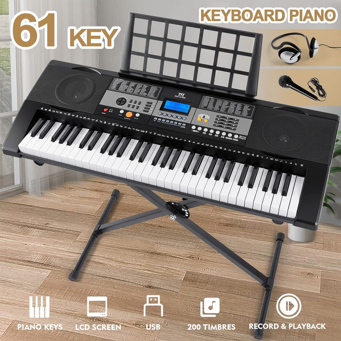 61-Key Electronic Organ with Package, Stand, Headphone