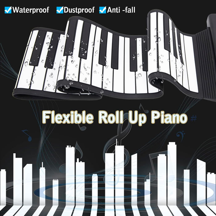 61-Key Hand Roll Piano with Package