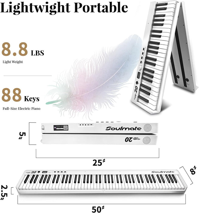88-Key Electronic Organ with Bag
