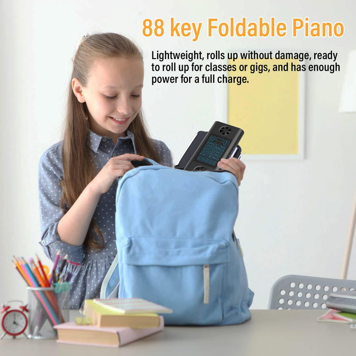 88-Key Hand Roll Piano with Package
