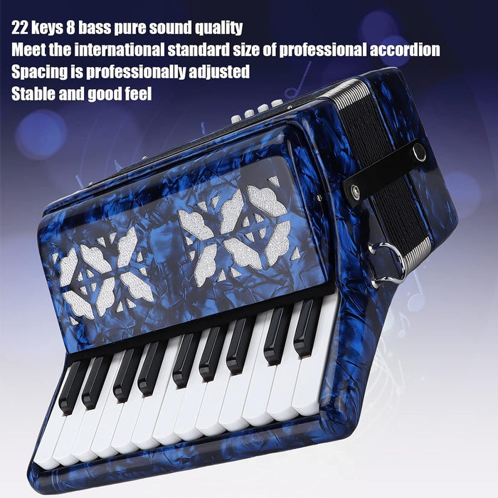 22-Key 8 Bass Accordion with Straps
