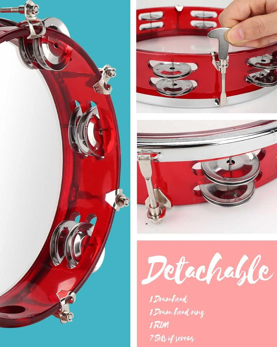 8" Tambourine with Package