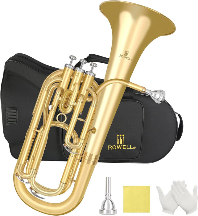 Bb Baritone with Case, Gloves, Cleaning Cloth, Mouthpiece