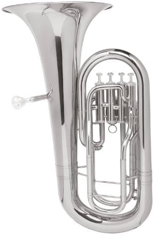 B Flat Euphonium with Case, Gloves, Cleaning Cloth