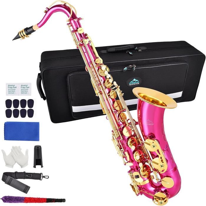B Flat Saxophone with Case, Reeds, Cleaning Kit, Gloves, Neck Strap, Mouthpieces