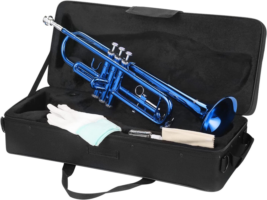 Bb Trumpet with Case, Cleaning Kit, Gloves