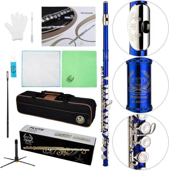 Closed Hole C Flute with Stand, Case, Gloves, Tuning Rod