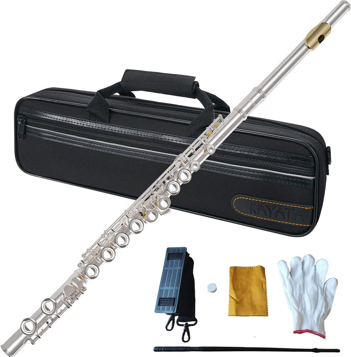 Closed Hole C Flute with Case and Gloves