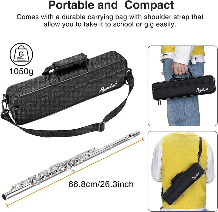 Open Hole C Flute with Case, Stand, Gloves and Cleaning Kit