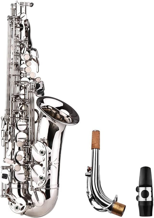 Eb Key Alto Saxophone with Case, Cleaning Kit, Gloves and Neck Strap