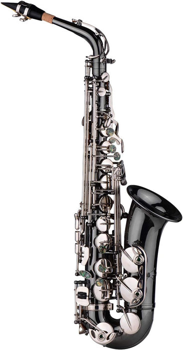 Eb Key Alto Saxophone with Case, Gloves, Cleaning Kit, Neck Strap