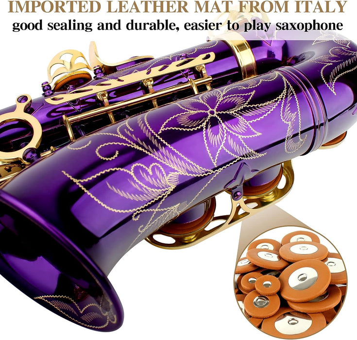 Eb Key Alto Saxophone with Case and Cleaning Kit