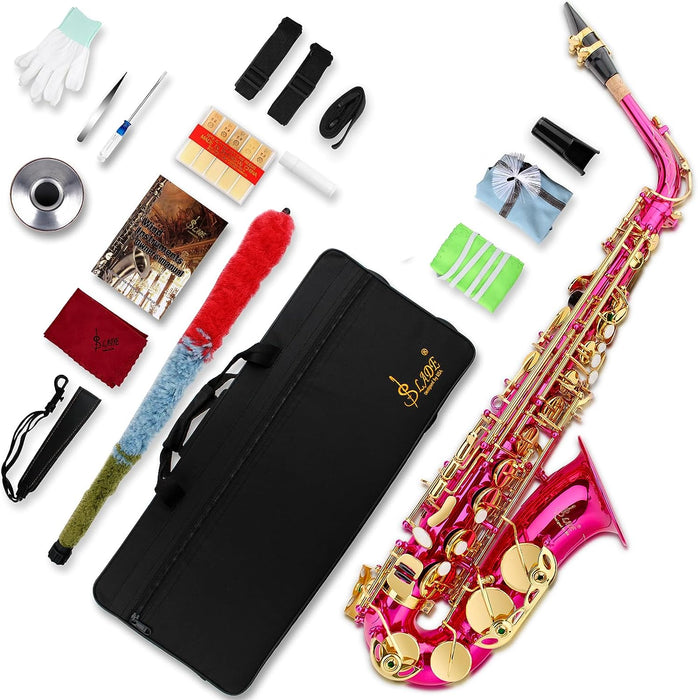 Eb Key Alto Saxophone with Case and Cleaning Kit